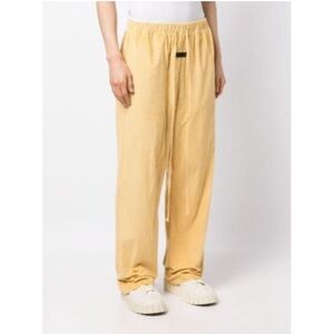 Essentials Fear of God Men's Yellow Corduroy Pants Small Cotton